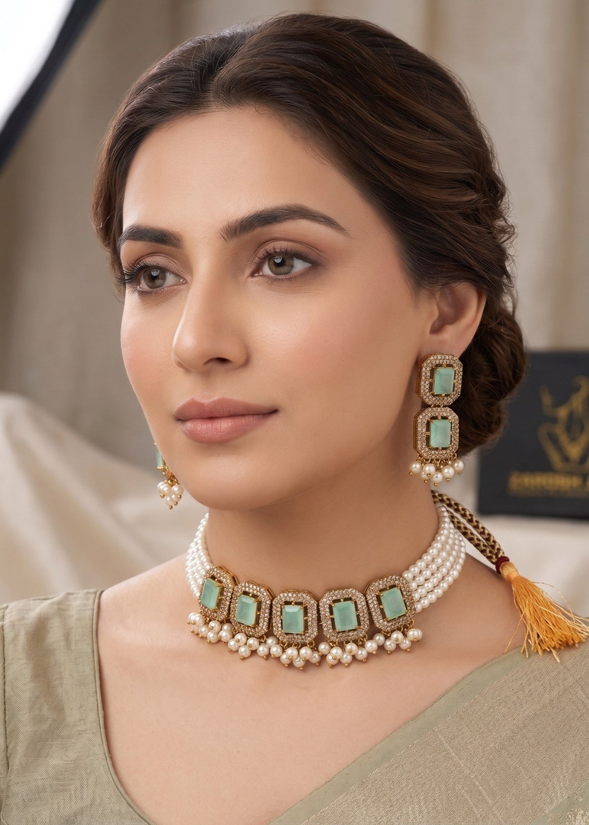 Shop the Kulsoom Heritage Choker Set from Zarosh Jewel