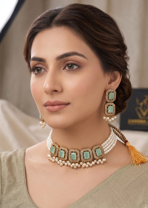 Shop the Kulsoom Heritage Choker Set from Zarosh Jewel