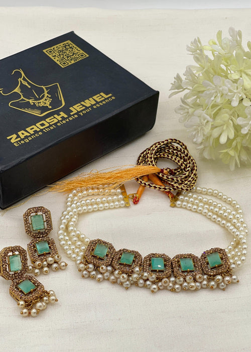 Shop the Kulsoom Heritage Choker Set from Zarosh Jewel