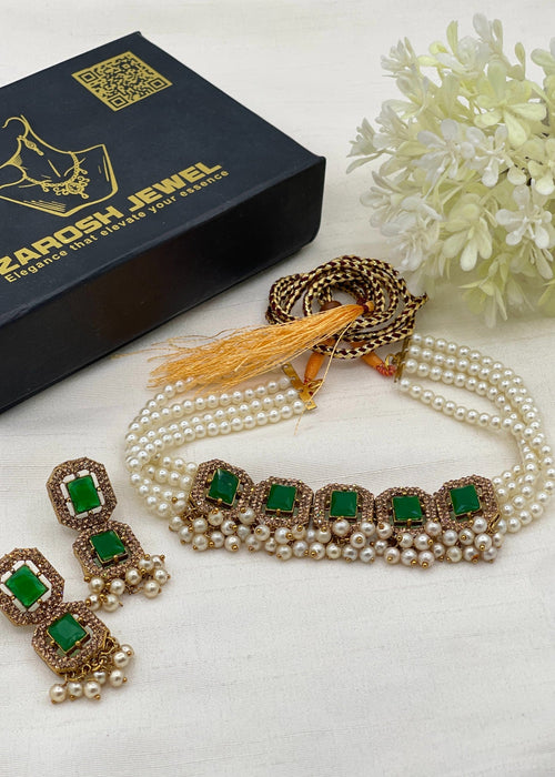 Shop the Kulsoom Heritage Choker Set from Zarosh Jewel