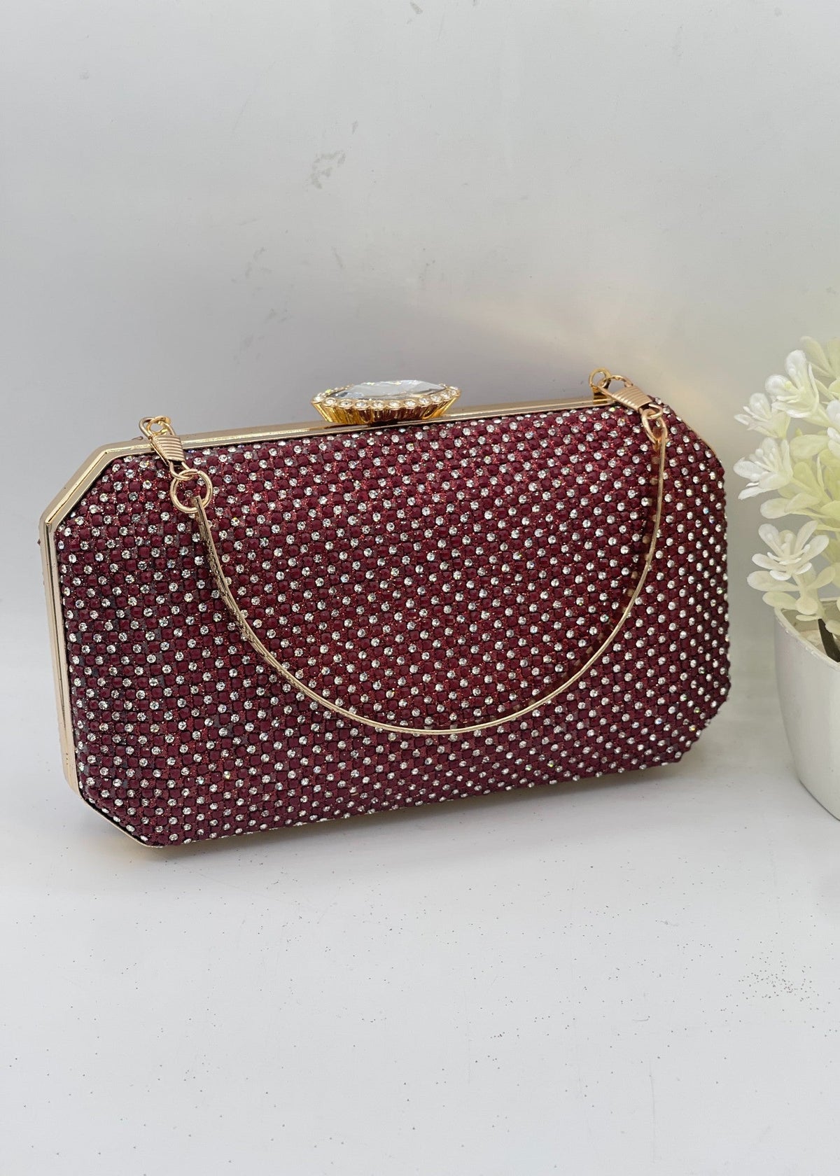 Shop the Kyla Crystal Clutch from Zarosh Jewel