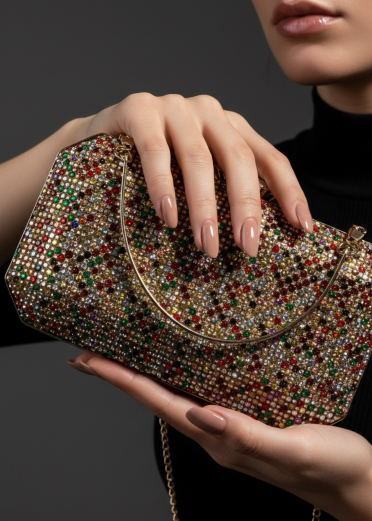 Kyla Crystal Clutch by Zarosh Jewel