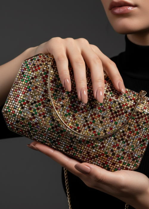 Kyla Crystal Clutch by Zarosh Jewel