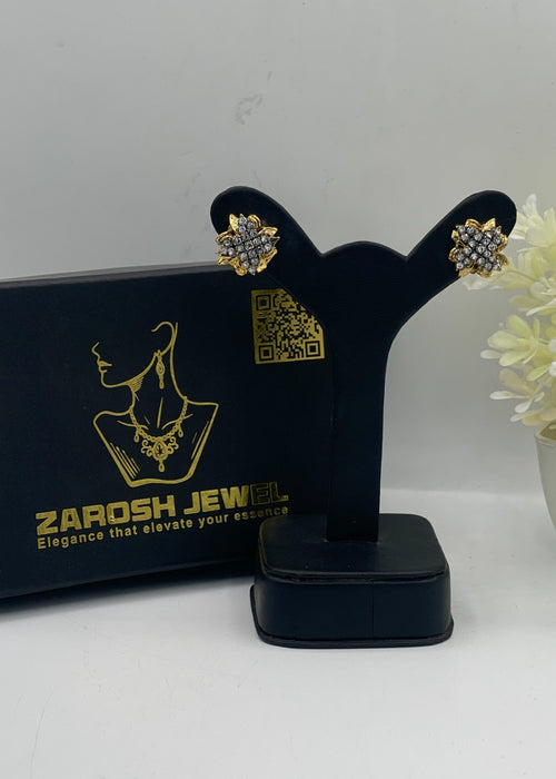 Shop the Laiba Crystal Bloom Studs from Zarosh Jewel