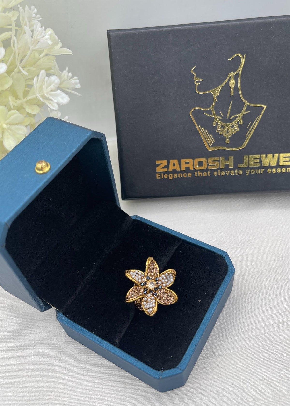 Shop the Laleh Traditional Ring from Zarosh Jewel