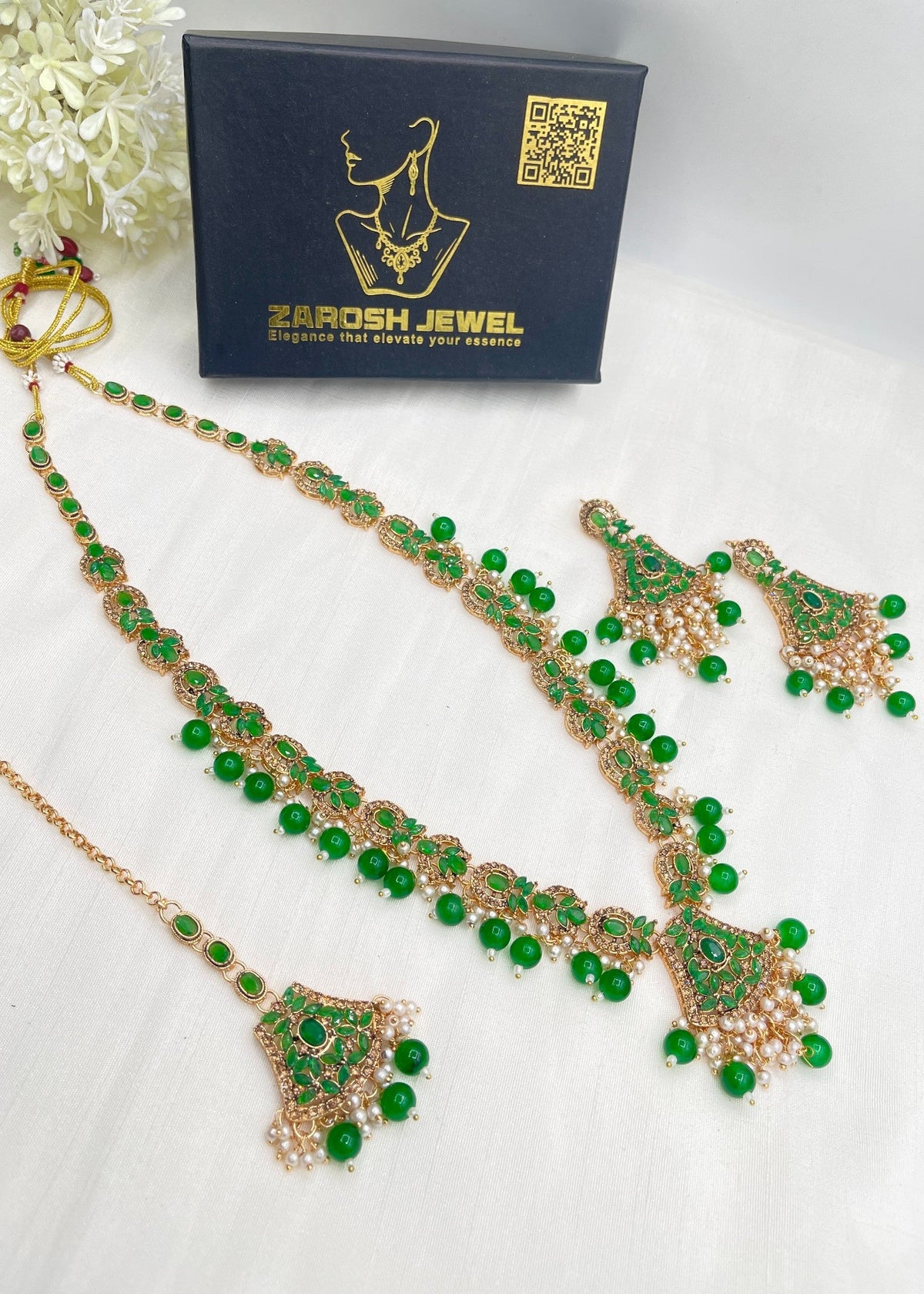Shop the Lina Heritage Mala Set from Zarosh Jewel