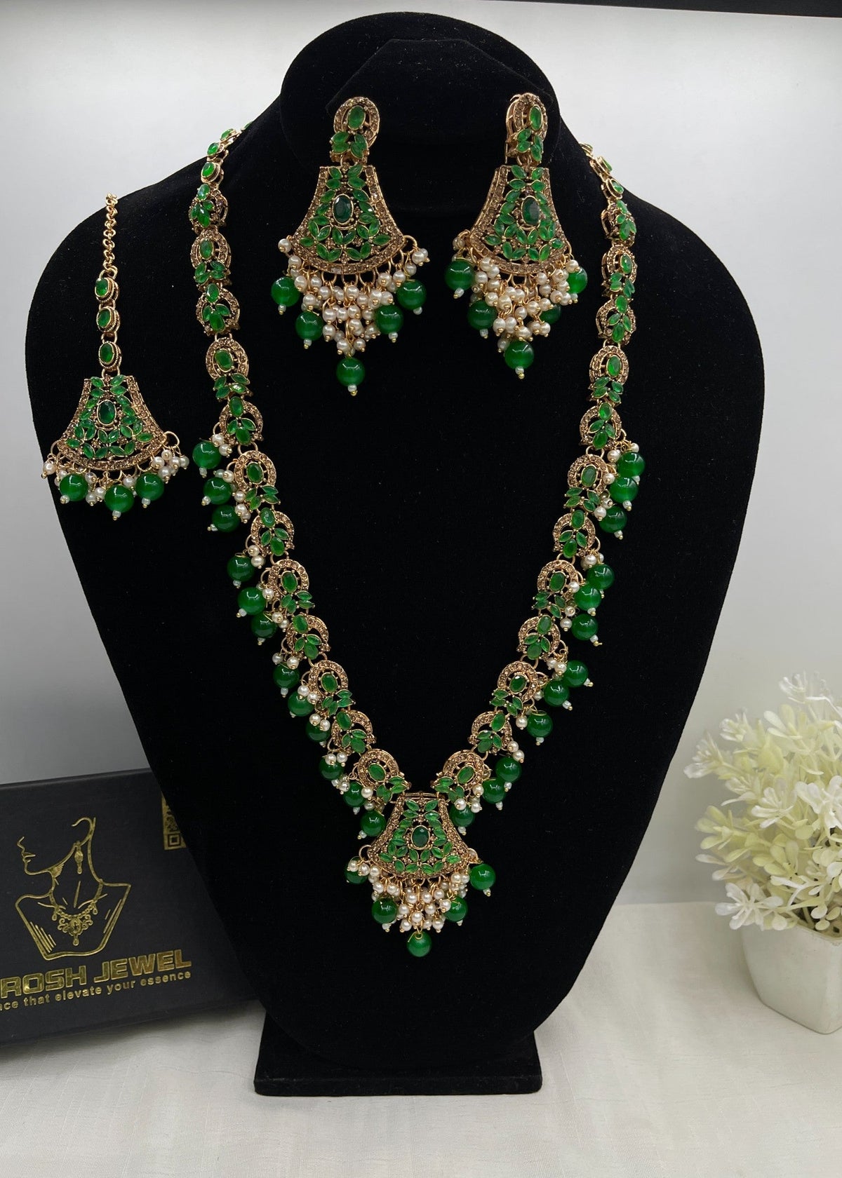 Shop the Lina Heritage Mala Set from Zarosh Jewel