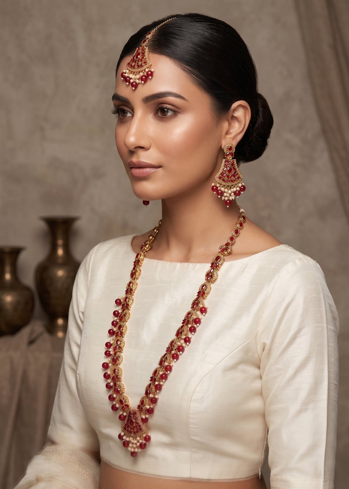 Shop the Lina Heritage Mala Set from Zarosh Jewel
