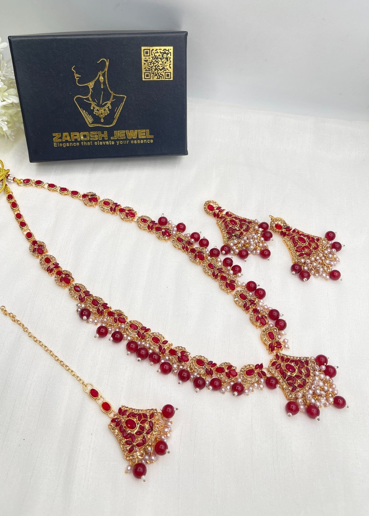 Shop the Lina Heritage Mala Set from Zarosh Jewel
