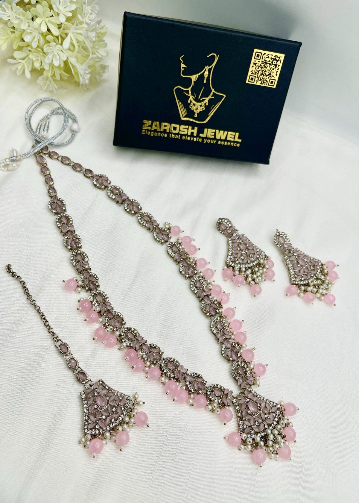 Shop the Lina Heritage Mala Set from Zarosh Jewel