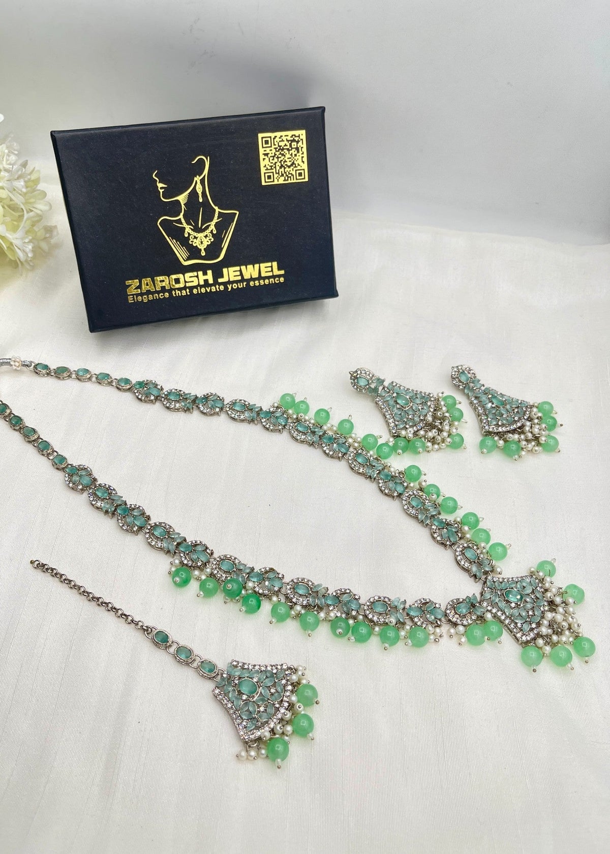 Shop the Lina Heritage Mala Set from Zarosh Jewel