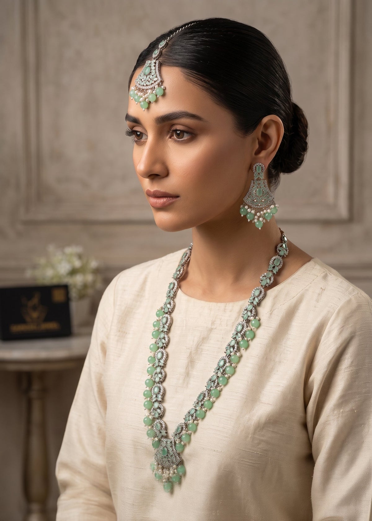 Shop the Lina Heritage Mala Set from Zarosh Jewel