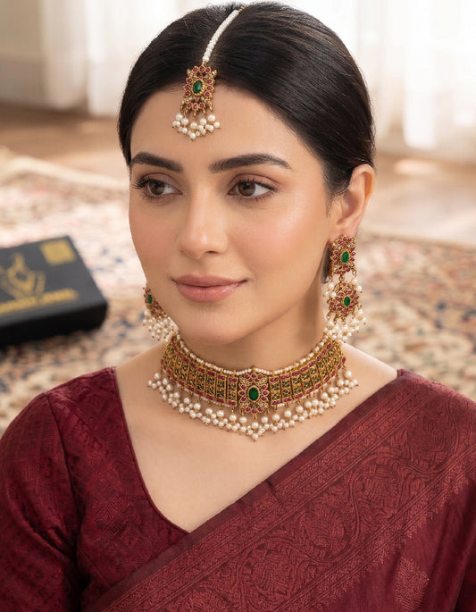 Liza Elegent choker Set by Zarosh Jewel