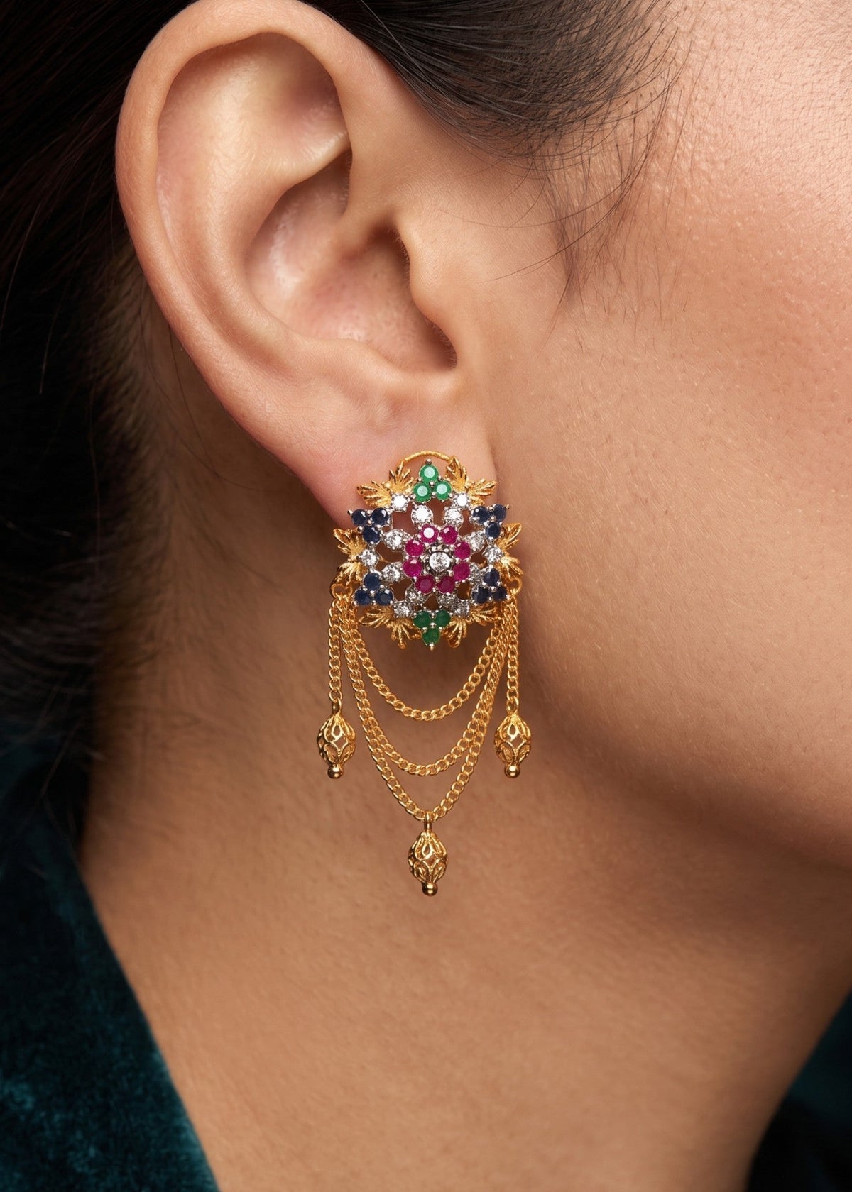 Shop the Lubaba Traditional Earring from Zarosh Jewel