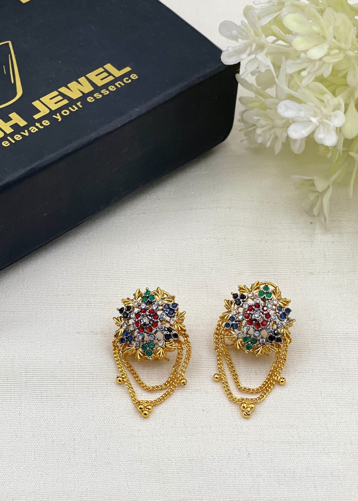 Shop the Lubaba Traditional Earring from Zarosh Jewel