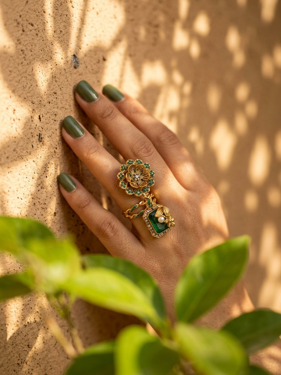 Lubaina Heritage Rings by Zarosh Jewel