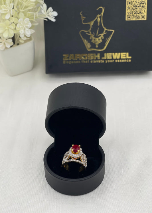Shop the Lubna Gold Plated Ring from Zarosh Jewel
