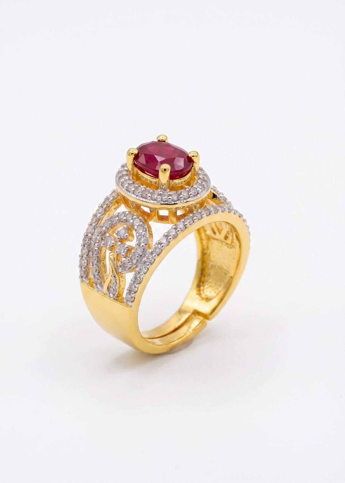 Shop the Lubna Gold Plated Ring from Zarosh Jewel