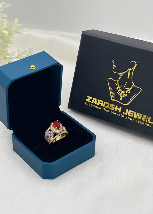 Shop the Lubna Gold Plated Ring from Zarosh Jewel
