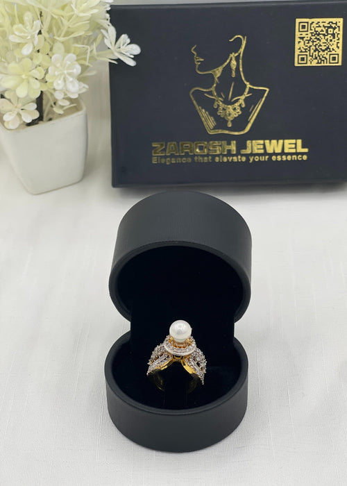 Shop the Lubna Gold Plated Ring from Zarosh Jewel