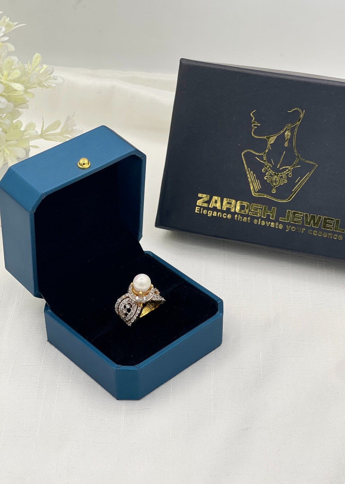 Shop the Lubna Gold Plated Ring from Zarosh Jewel
