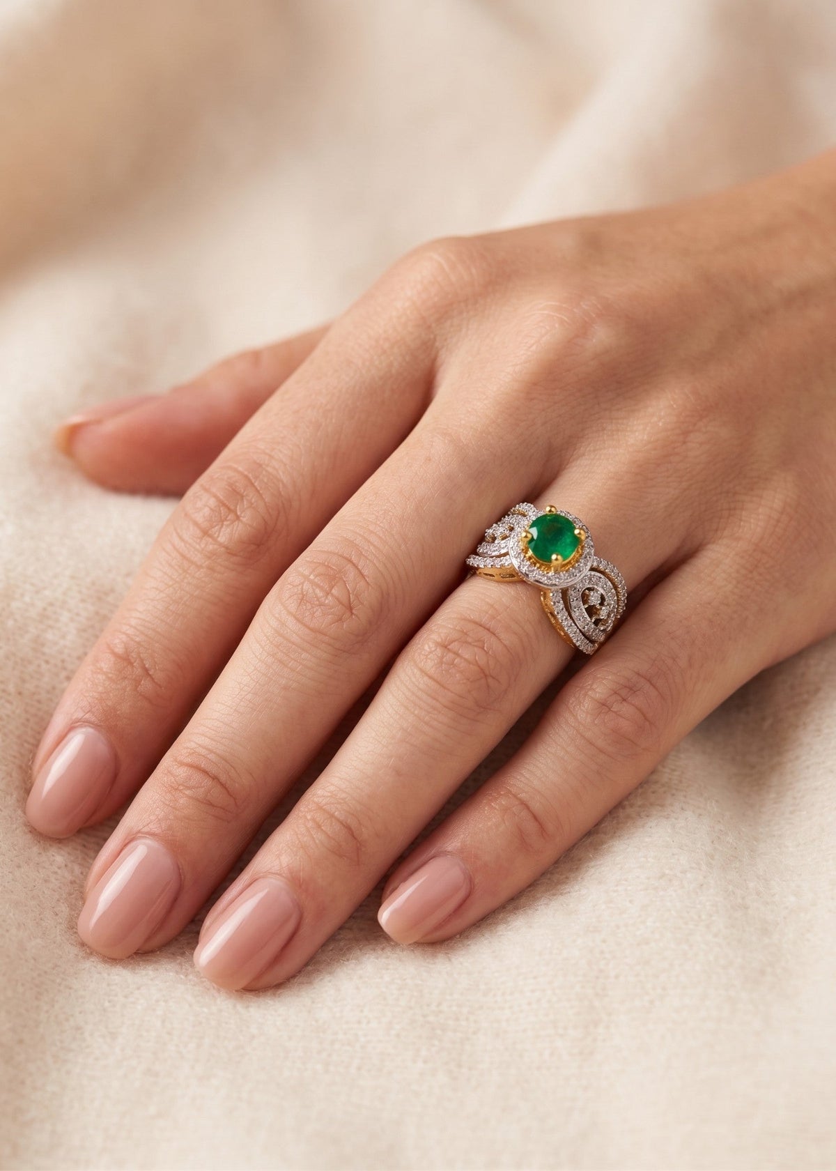 Shop the Lubna Gold Plated Ring from Zarosh Jewel