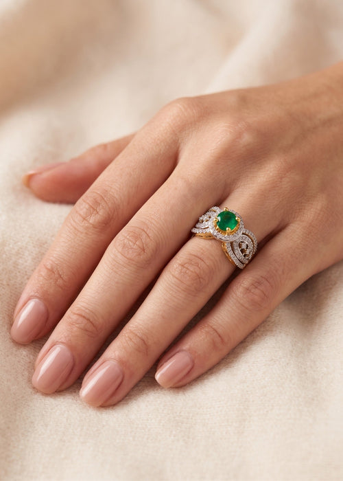 Shop the Lubna Gold Plated Ring from Zarosh Jewel