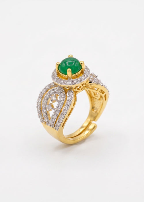 Shop the Lubna Gold Plated Ring from Zarosh Jewel