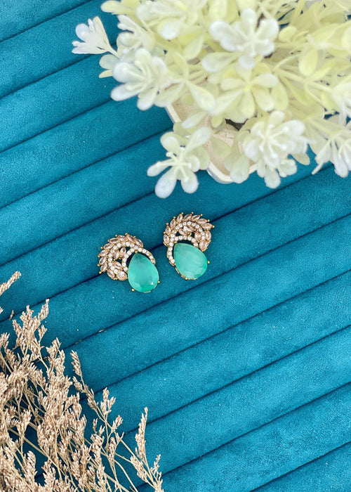 Shop the Luna Crystal Drop Earrings from Zarosh Jewel