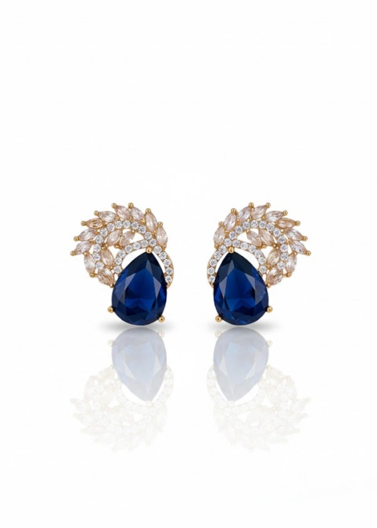 Shop the Luna Crystal Drop Earrings from Zarosh Jewel