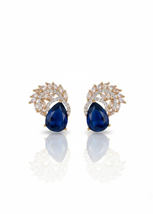 Shop the Luna Crystal Drop Earrings from Zarosh Jewel