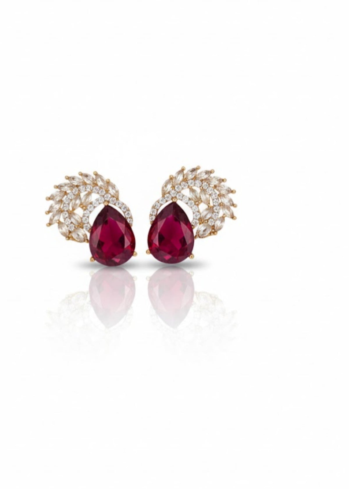 Shop the Luna Crystal Drop Earrings from Zarosh Jewel