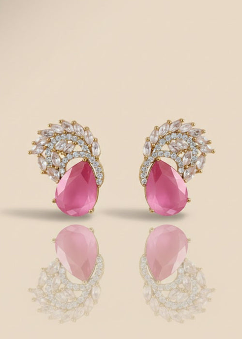 Shop the Luna Crystal Drop Earrings from Zarosh Jewel