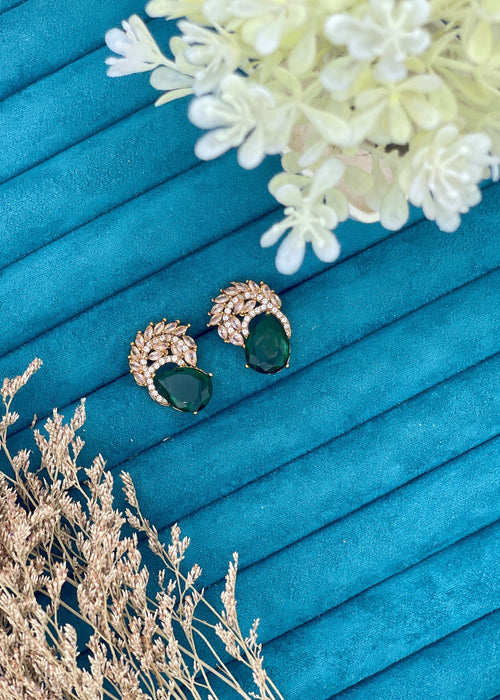 Shop the Luna Crystal Drop Earrings from Zarosh Jewel