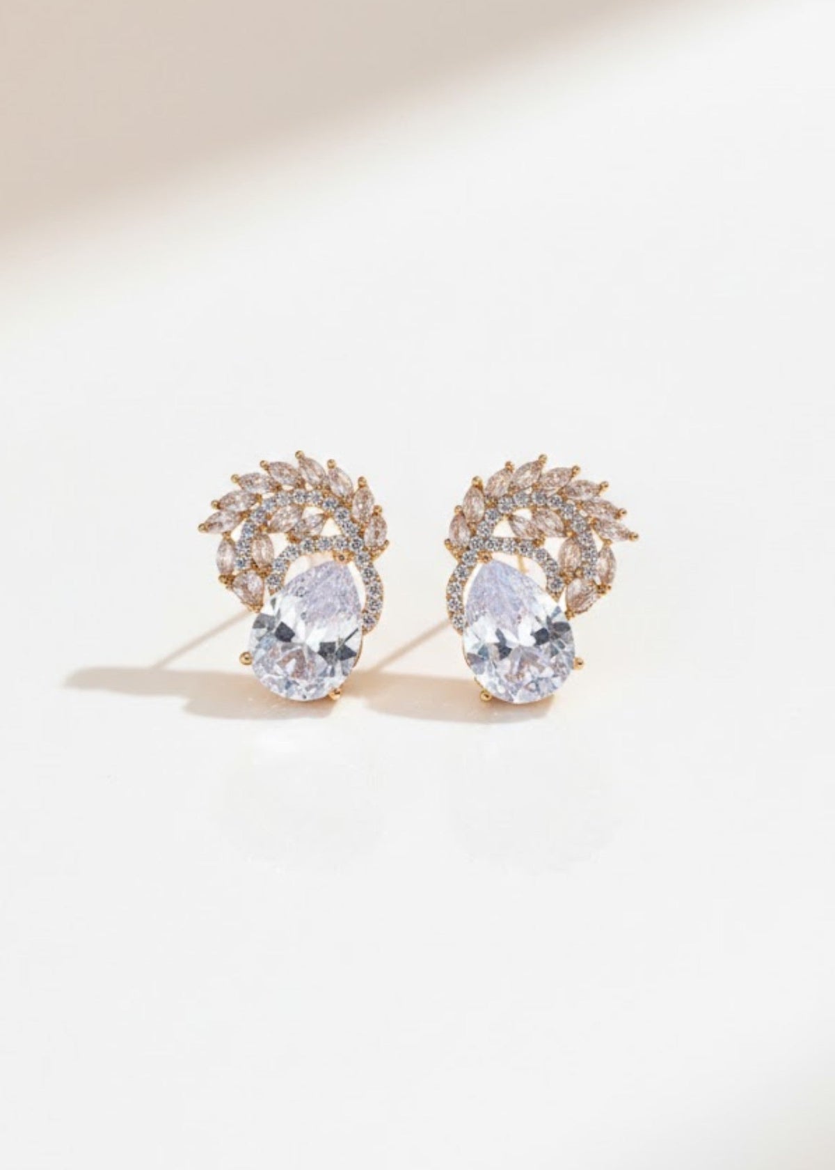 Shop the Luna Crystal Drop Earrings from Zarosh Jewel