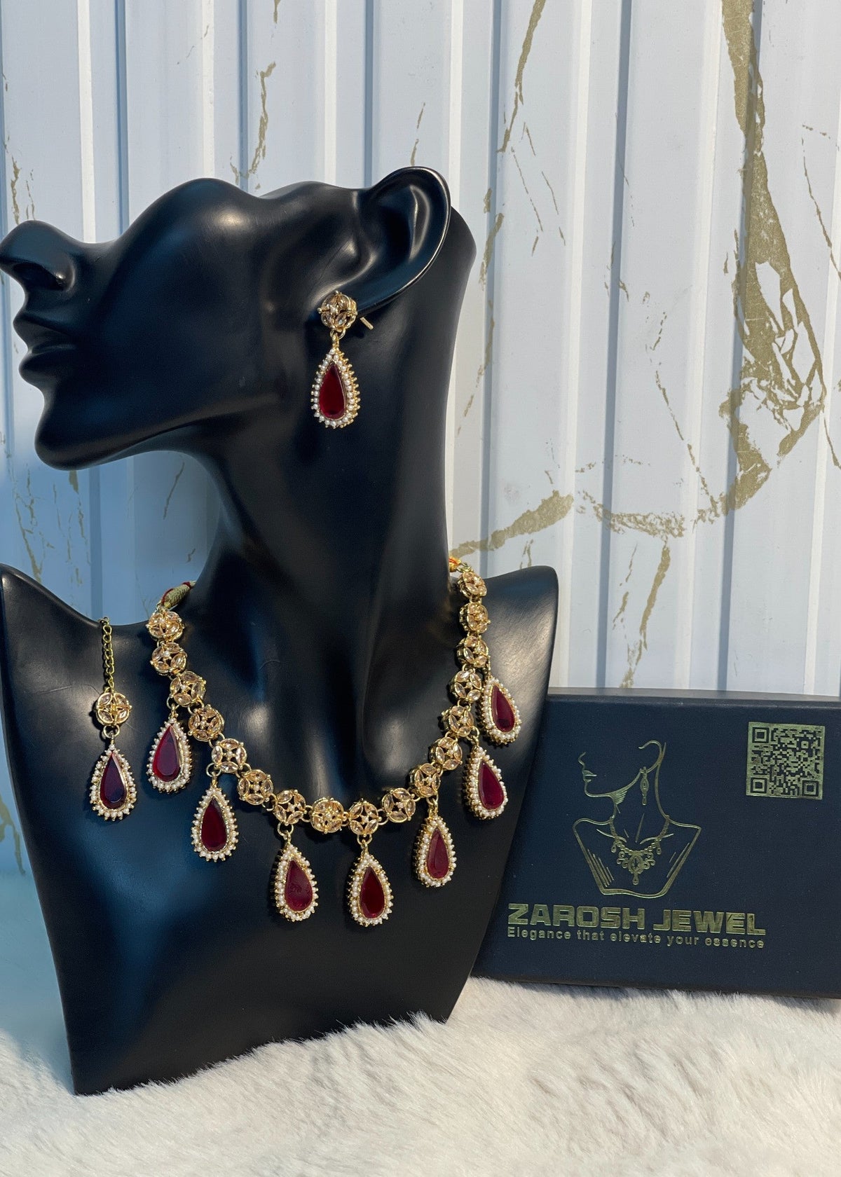 Shop the Luna Necklace Set from Zarosh Jewel