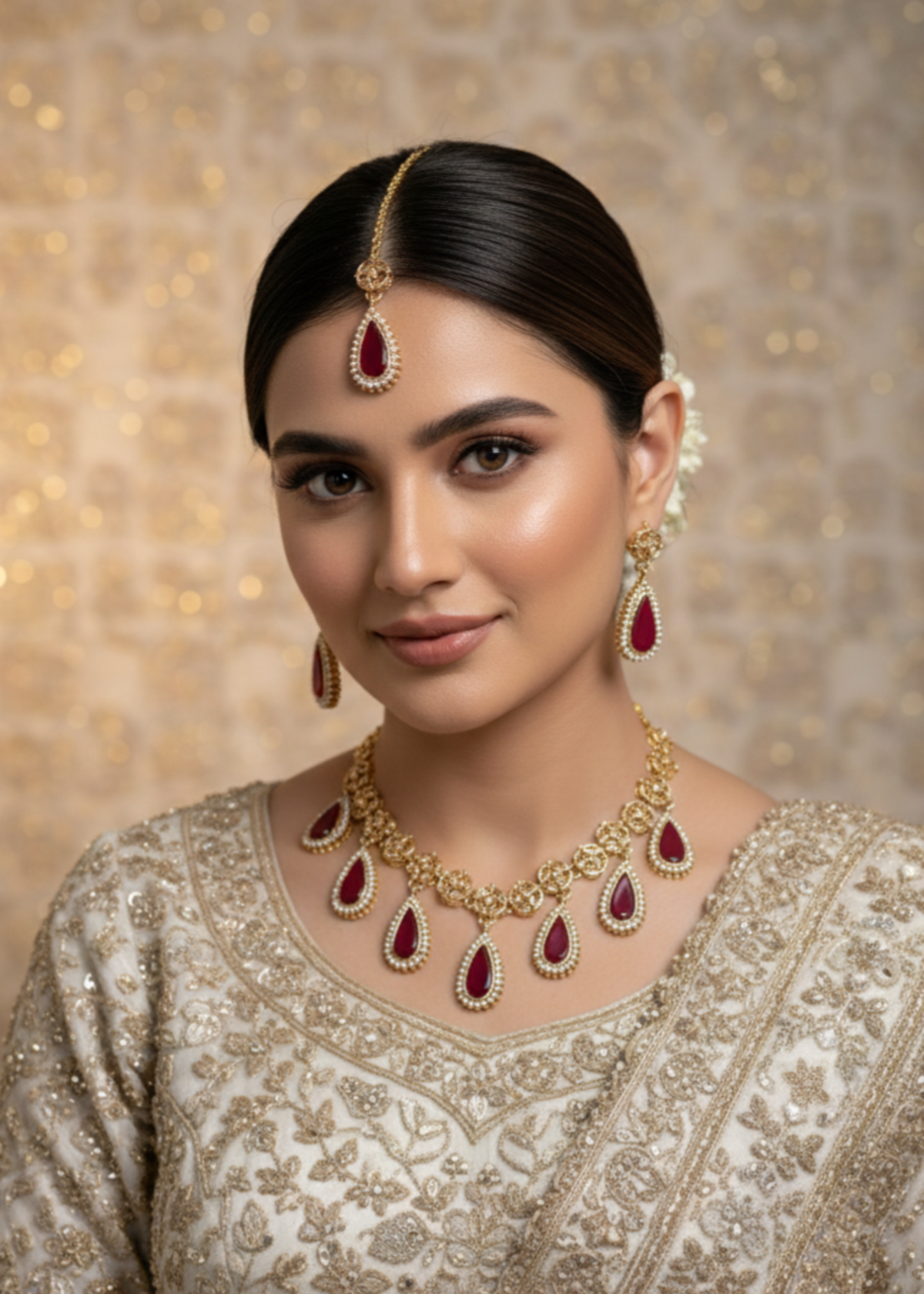Shop the Luna Necklace Set from Zarosh Jewel