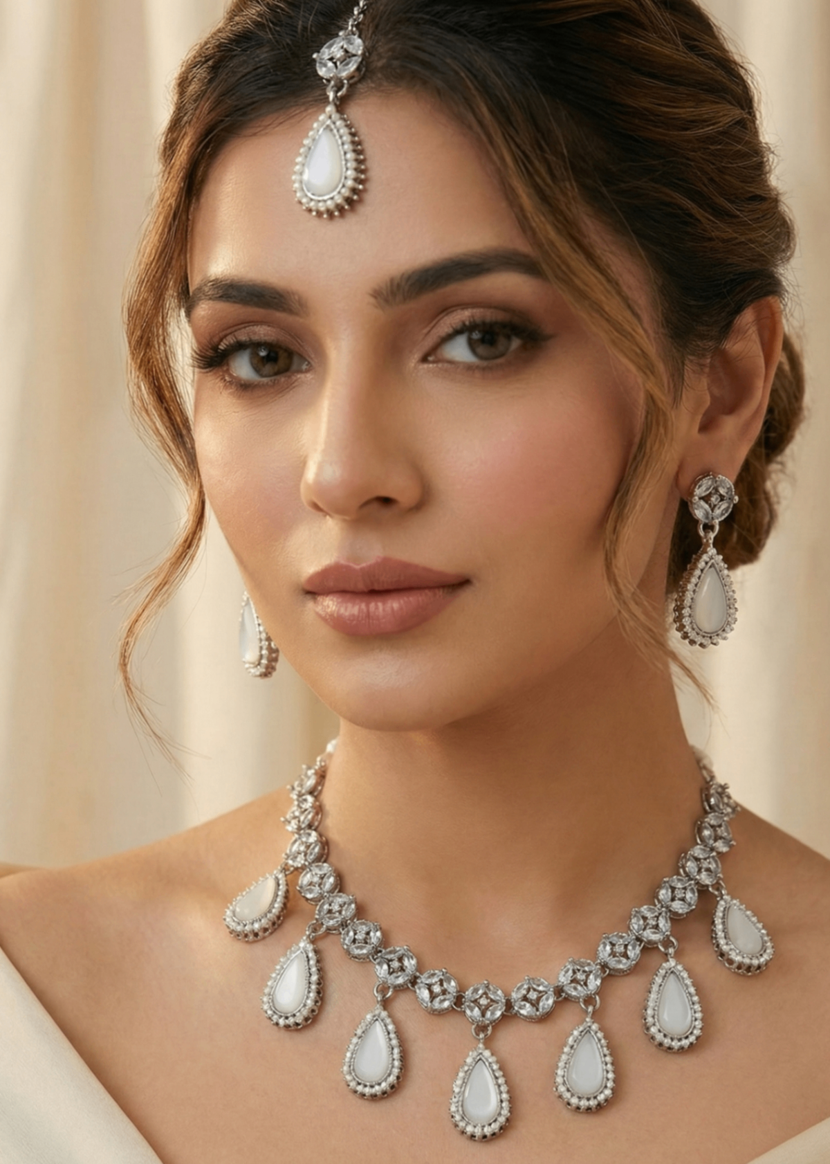 Shop the Luna Necklace Set from Zarosh Jewel