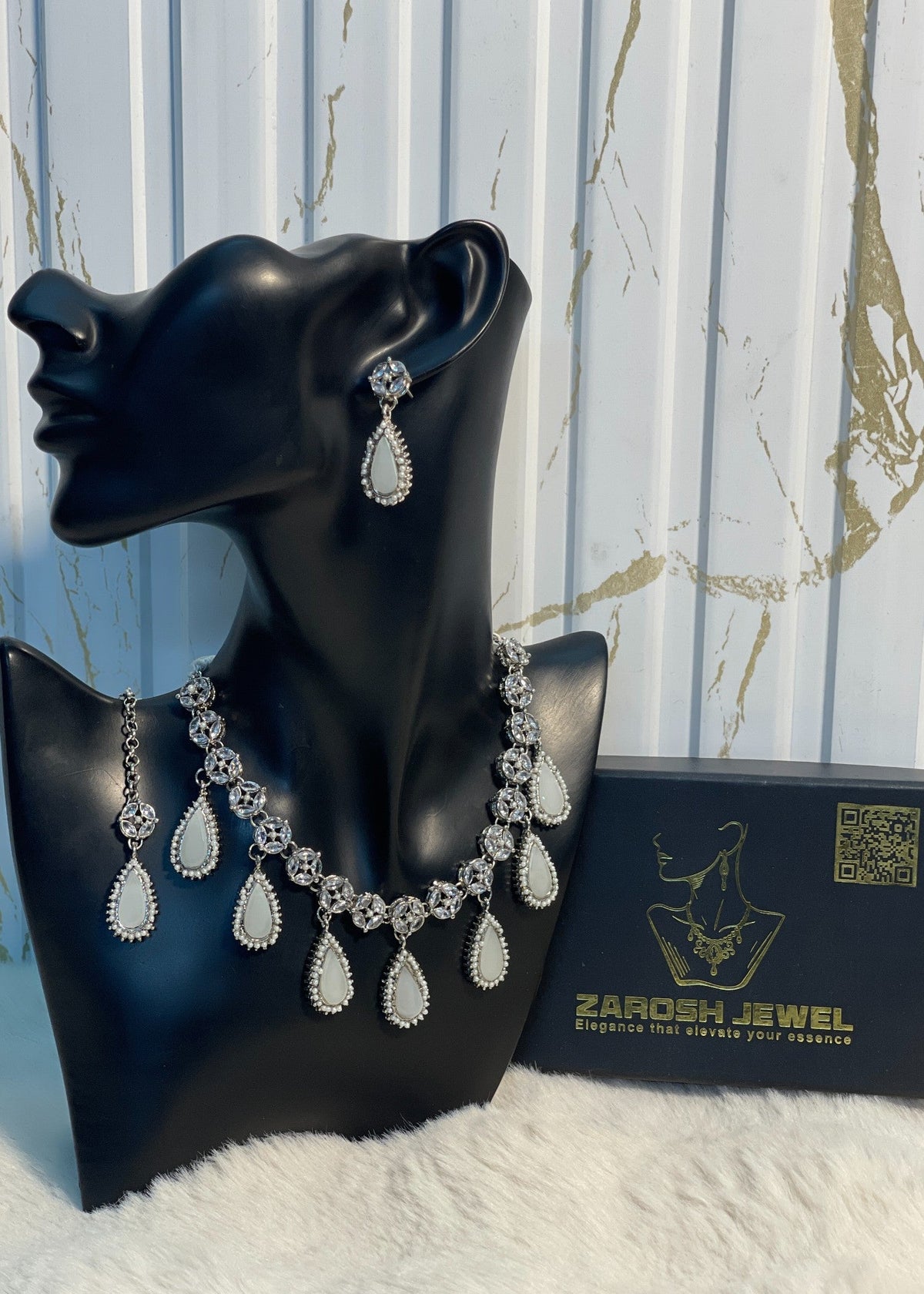 Shop the Luna Necklace Set from Zarosh Jewel