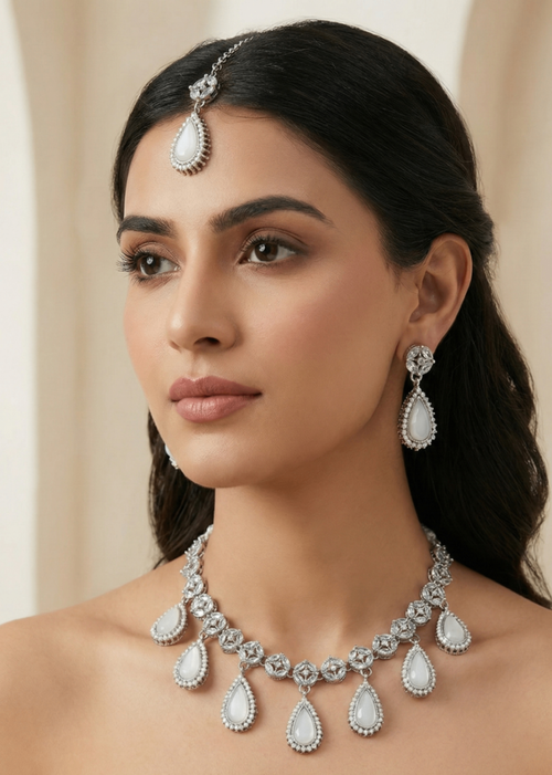 Shop the Luna Necklace Set from Zarosh Jewel