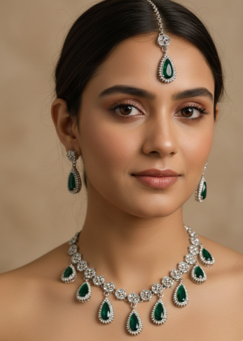Shop the Luna Necklace Set from Zarosh Jewel
