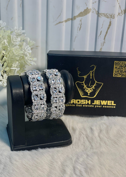 Shop the Luxe Radiant Bangles Openable from Zarosh Jewel