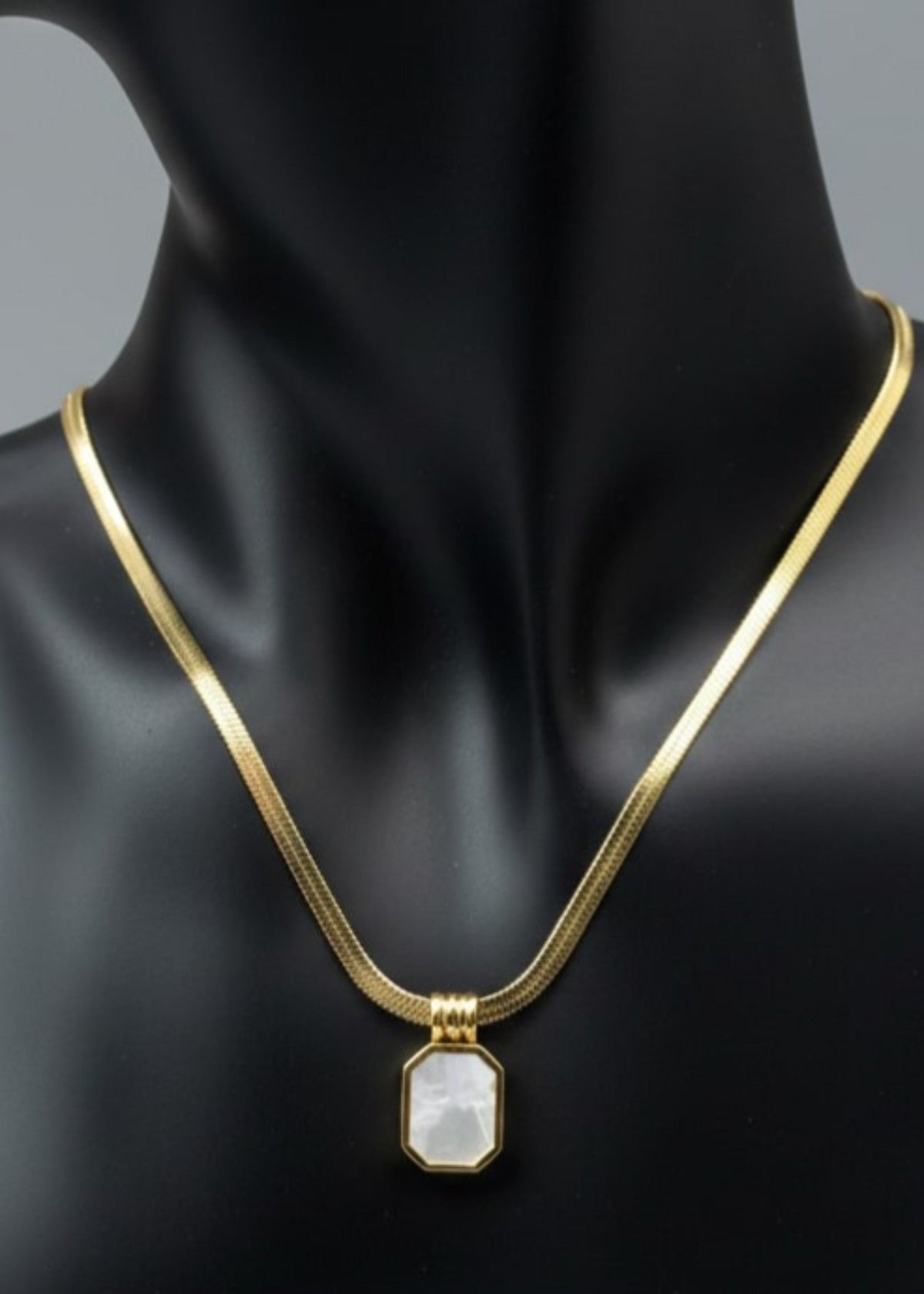Shop the Luxe Snake Chain Pendant from Zarosh Jewel
