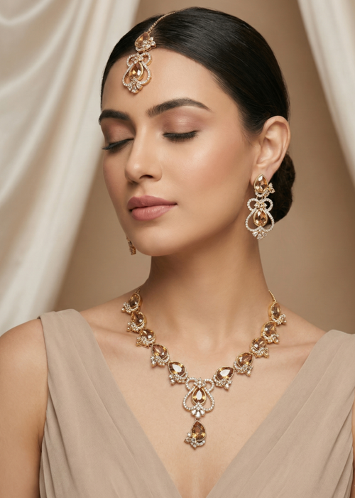 Shop the Lyra Necklace Set from Zarosh Jewel