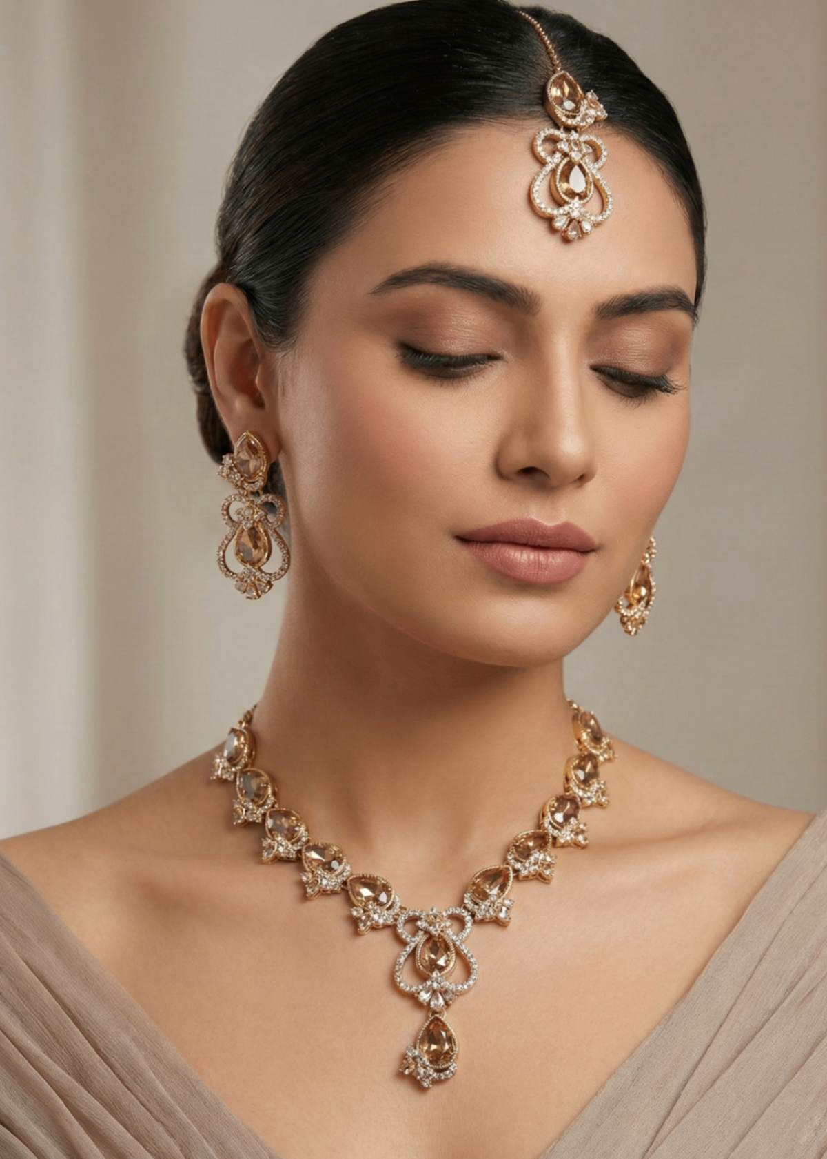 Shop the Lyra Necklace Set from Zarosh Jewel