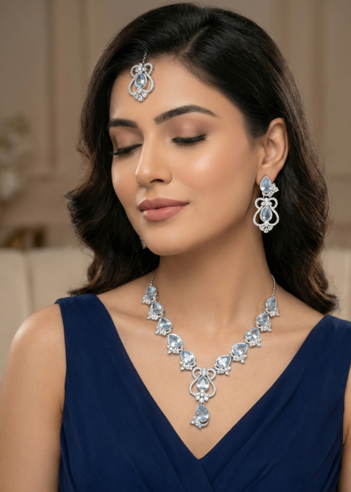 Shop the Lyra Necklace Set from Zarosh Jewel