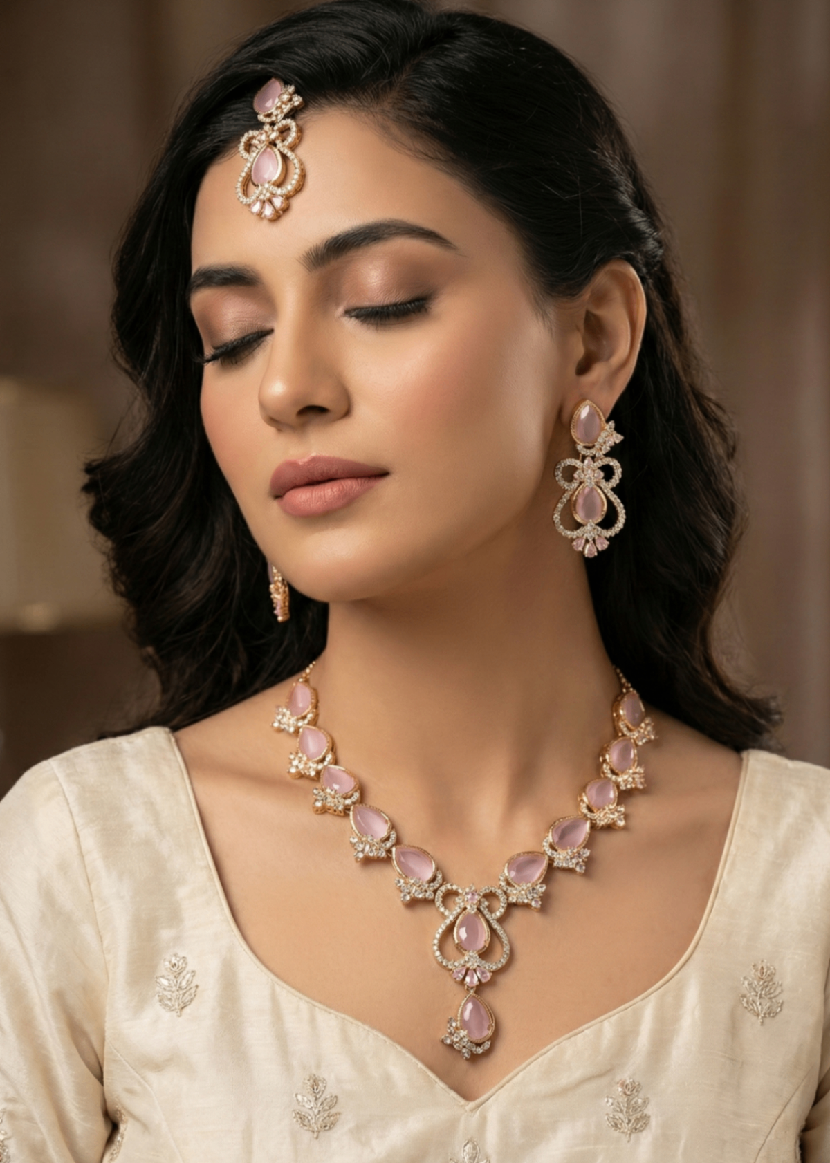 Lyra Necklace Set by Zarosh Jewel
