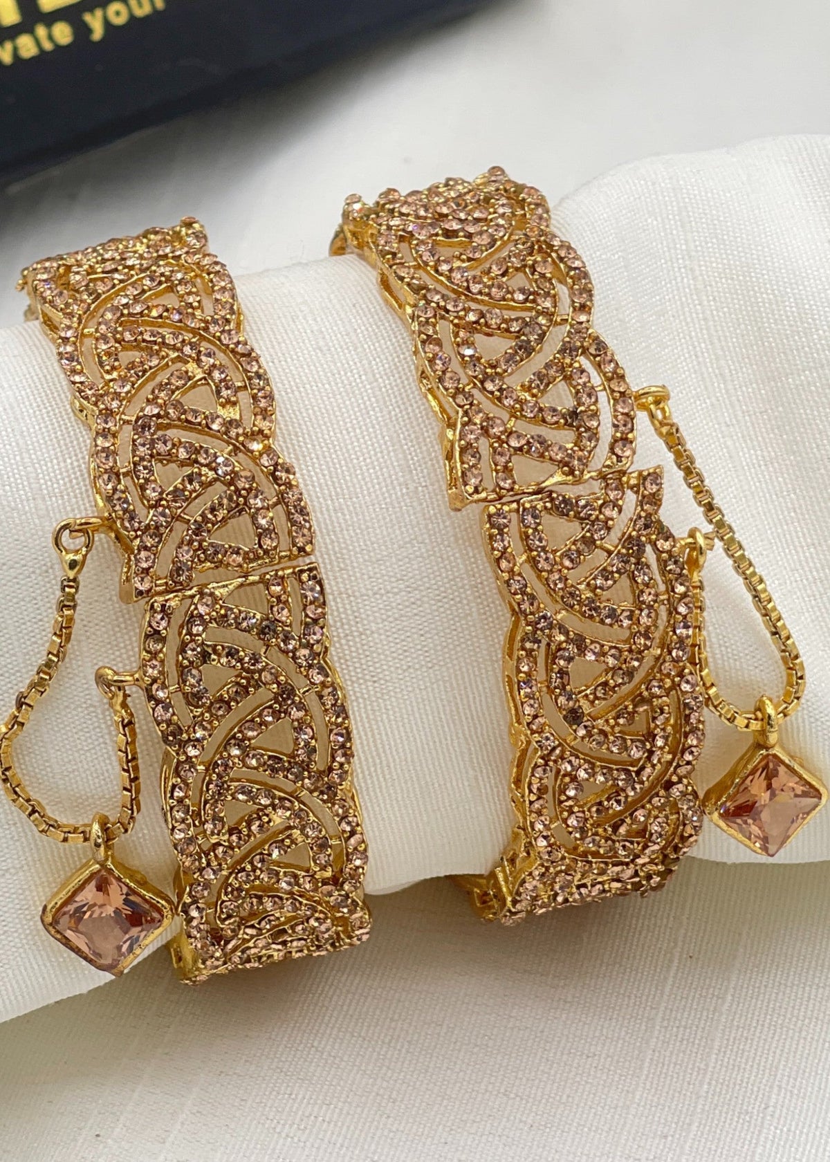 Shop the Madiha Openable Bangle Set from Zarosh Jewel