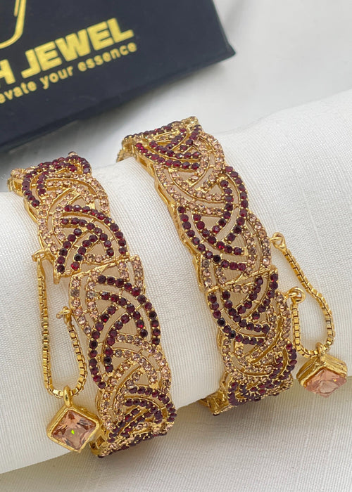 Shop the Madiha Openable Bangle Set from Zarosh Jewel