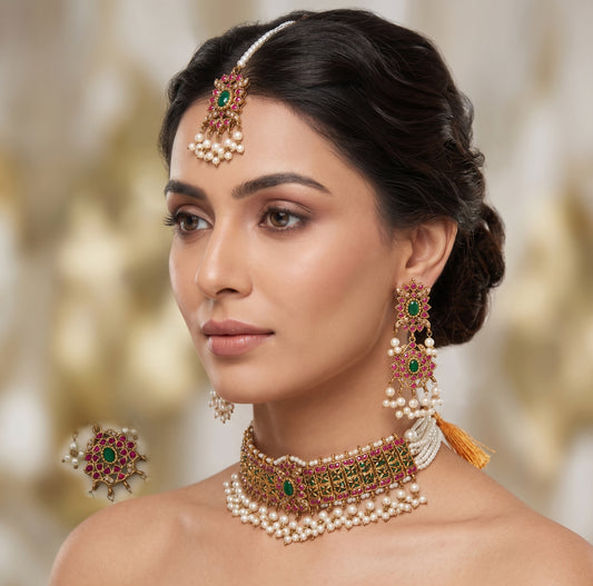 Maghﬁra Traditional Choker Set